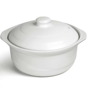 1.9-Quart Ceramic Cooking Pots with Lid – Clay Casserole, Earthenware Stew Pot, Chinese language Ceramic Stockpot