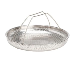 Goodful All-in-One Steamer Basket with Premium Stainless Metal, Dishwasher Protected, Supreme for Steaming Greens, Options Full Deal with for Straightforward Dealing with