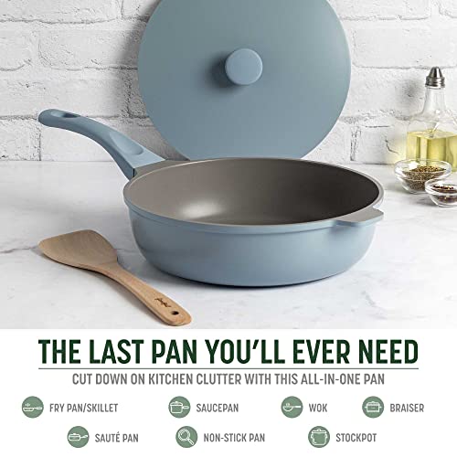 Goodful Versatile 11-Inch All-in-One Pan, Multilayer Nonstick Coating, Sturdy Forged Development, Multi-Purposeful Design for Changing Varied Pots and Pans, Dishwasher Protected...